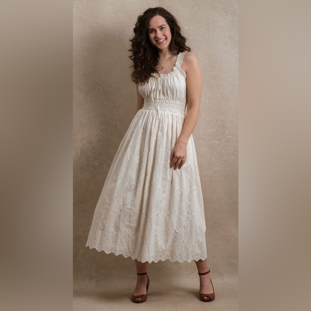 NWT Neuflora Tuscany Dress in Vintage Ivory size small